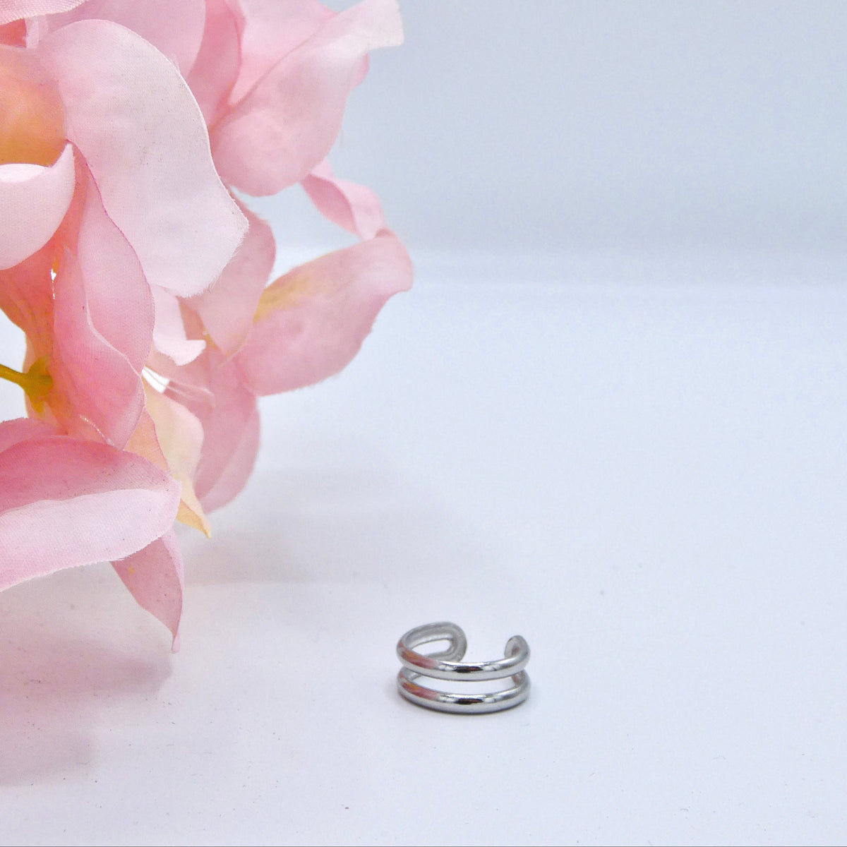 Ear cuff doble plata