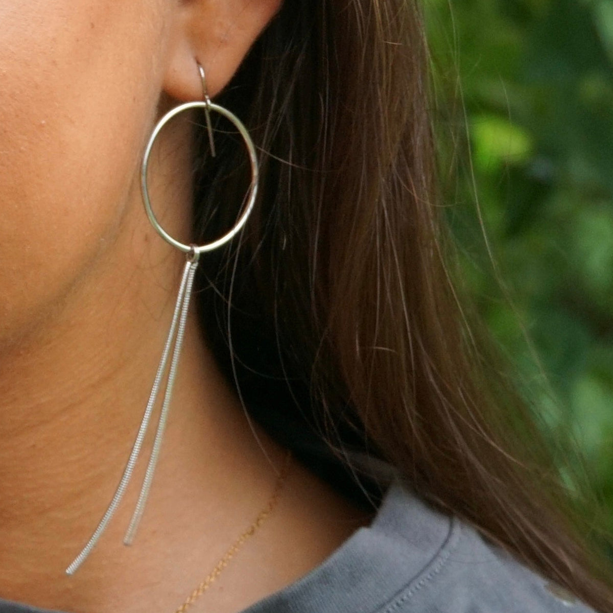 Pendientes Twist plata