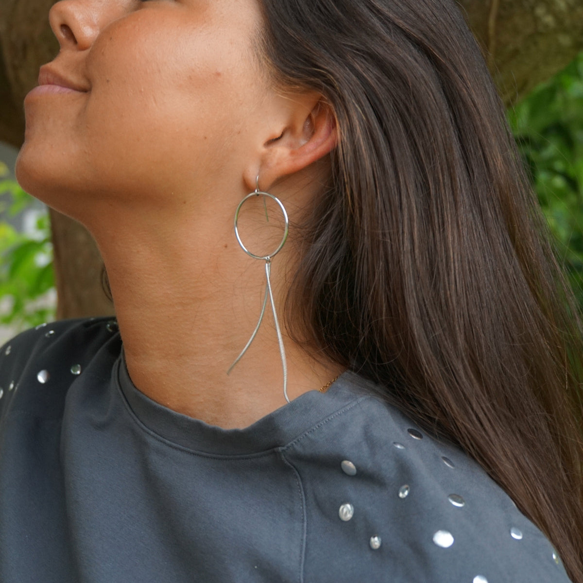 Pendientes Twist plata
