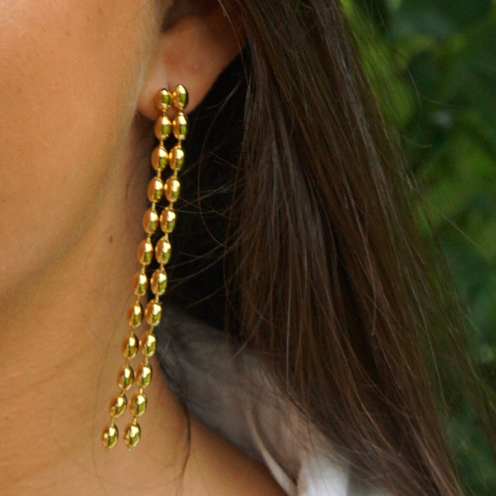 Pendientes Niagara Duo oro