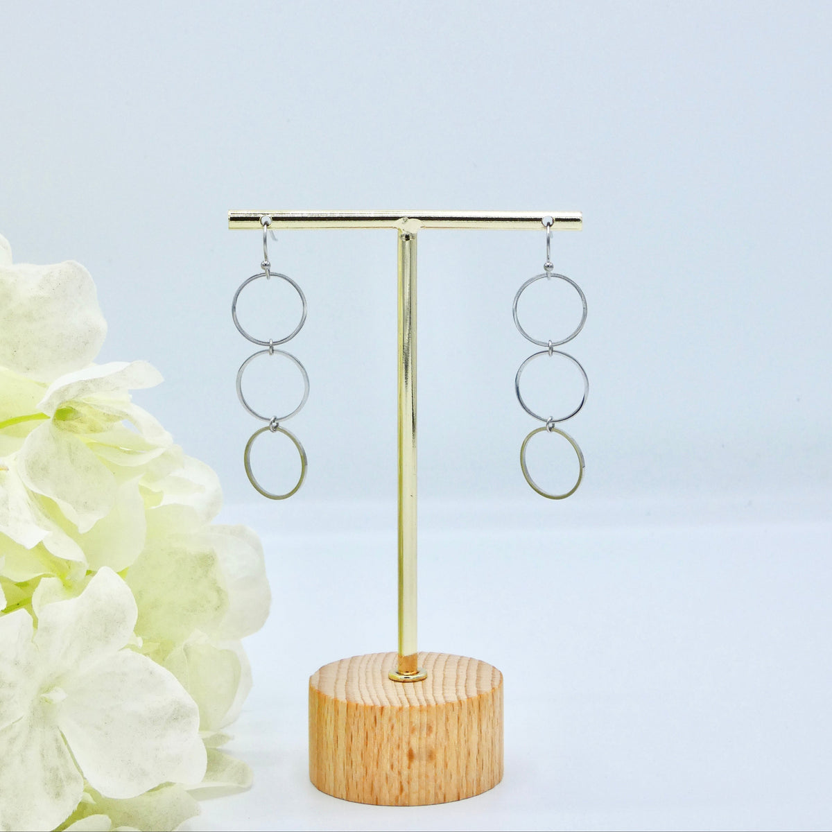 Pendientes Circulos plata